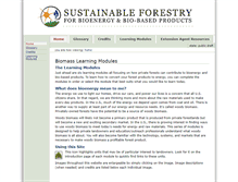 Tablet Screenshot of learn.forestbioenergy.net